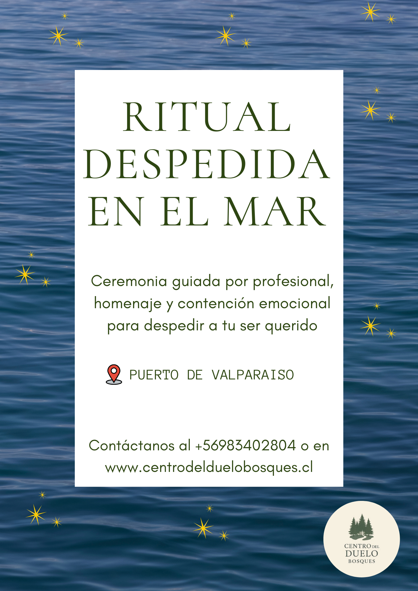 Despedida en el mar
